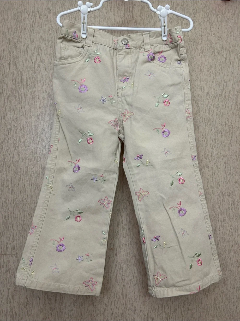 Faded Glory - Vintage Butterfly Embroidered Jeans - Size 4T